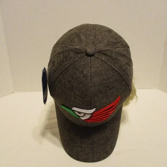 AZTEC Eagle NEW Woman Adjustable Back Gray Green White Embroidered Hat Cap - Picture 11 of 11